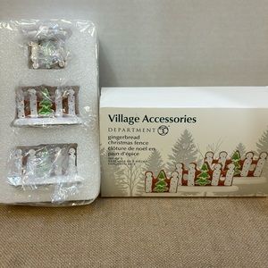 Dept 56 Gingerbread Christmas Fence